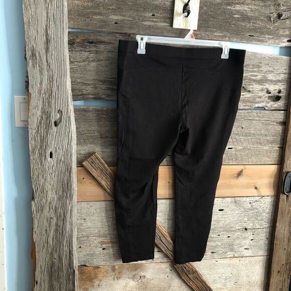 GEORGE NWOT Size XL Black Zippered, Cropped Leggings - Picture 3 of 6